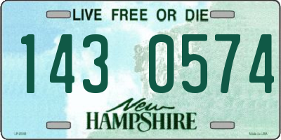 NH license plate 1430574