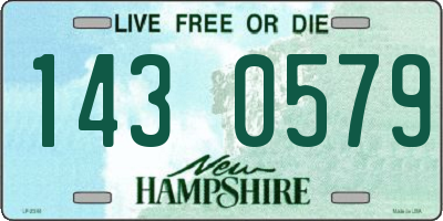 NH license plate 1430579