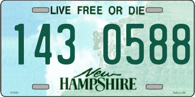 NH license plate 1430588