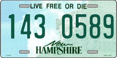 NH license plate 1430589