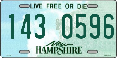 NH license plate 1430596