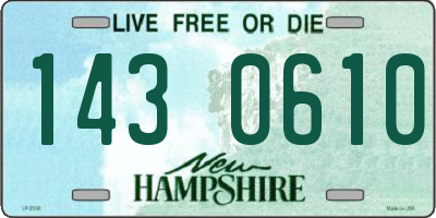 NH license plate 1430610