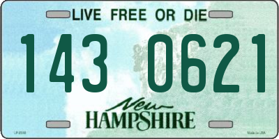 NH license plate 1430621