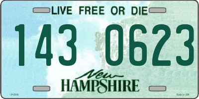 NH license plate 1430623