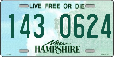 NH license plate 1430624