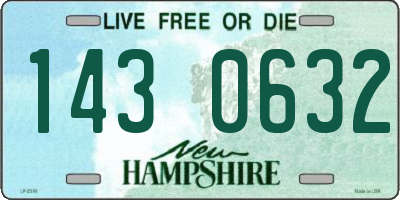 NH license plate 1430632