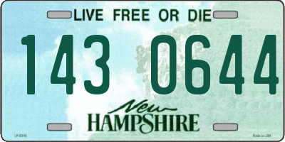 NH license plate 1430644