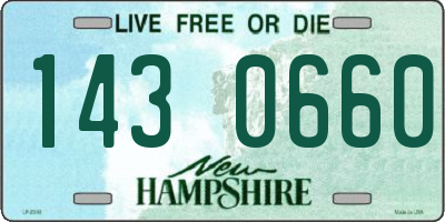 NH license plate 1430660