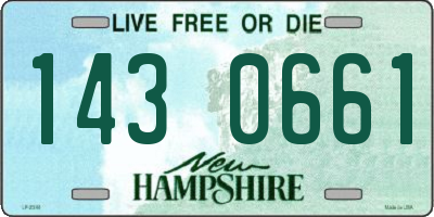 NH license plate 1430661