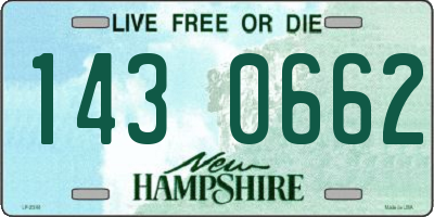 NH license plate 1430662