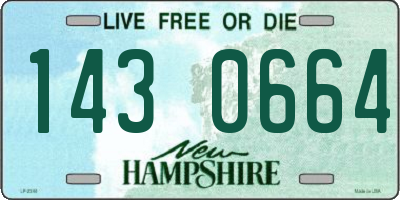 NH license plate 1430664