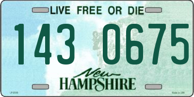 NH license plate 1430675