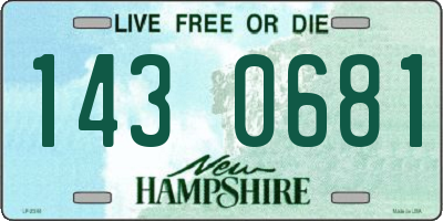 NH license plate 1430681