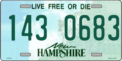 NH license plate 1430683