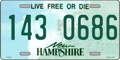 NH license plate 1430686