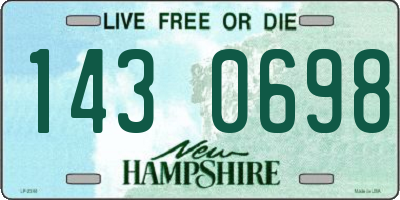 NH license plate 1430698