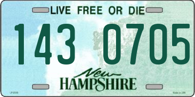 NH license plate 1430705