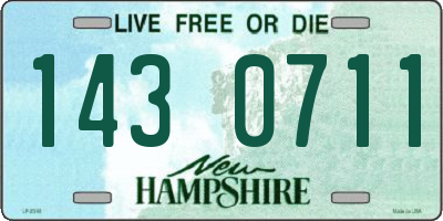 NH license plate 1430711