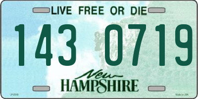 NH license plate 1430719