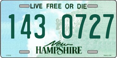 NH license plate 1430727