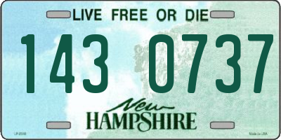 NH license plate 1430737