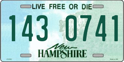 NH license plate 1430741