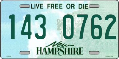 NH license plate 1430762