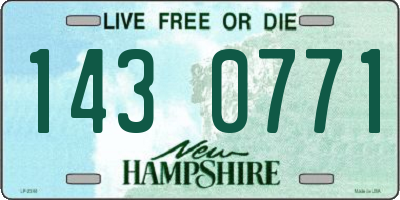 NH license plate 1430771