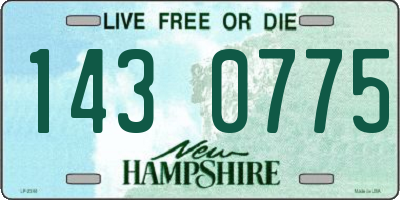 NH license plate 1430775