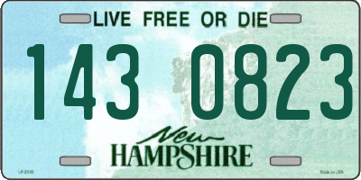 NH license plate 1430823