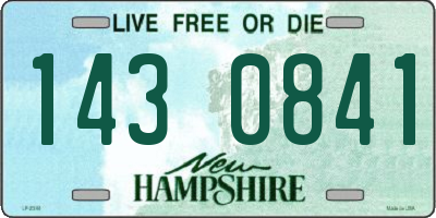NH license plate 1430841