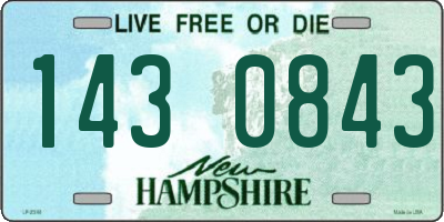NH license plate 1430843