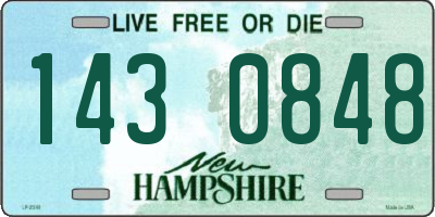 NH license plate 1430848