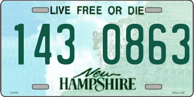 NH license plate 1430863