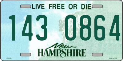 NH license plate 1430864