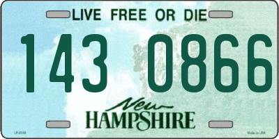 NH license plate 1430866