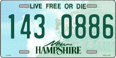 NH license plate 1430886
