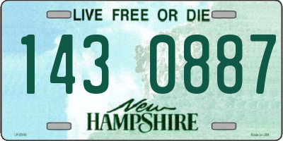 NH license plate 1430887