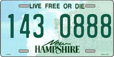 NH license plate 1430888
