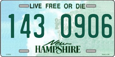 NH license plate 1430906