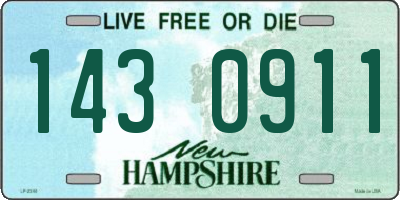NH license plate 1430911
