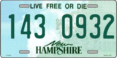 NH license plate 1430932
