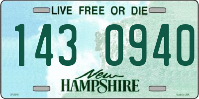 NH license plate 1430940