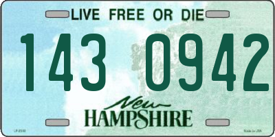 NH license plate 1430942