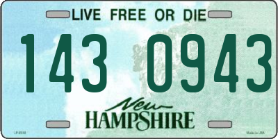 NH license plate 1430943