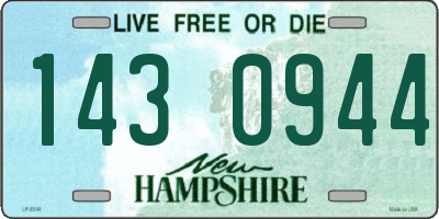 NH license plate 1430944