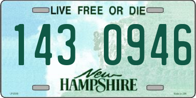 NH license plate 1430946