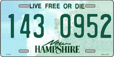 NH license plate 1430952