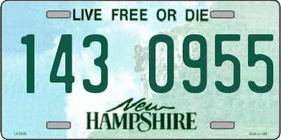 NH license plate 1430955