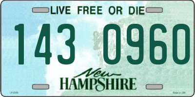 NH license plate 1430960